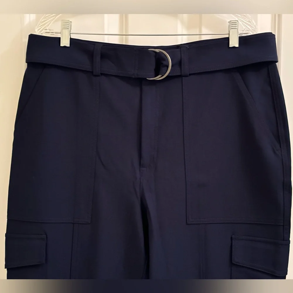 NWT, Banana Republic Stretch Knit Cargo Utility Pant, Navy, 16 Tall, 29.5” IS